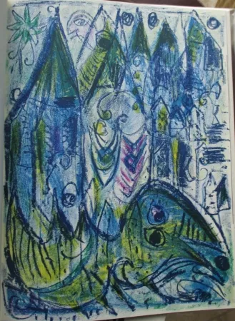 Lithograph Pedersen - Fantasiens Slot (The Palace of Fantasy)