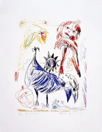 Engraving Pedersen - Le coq de Bruyère