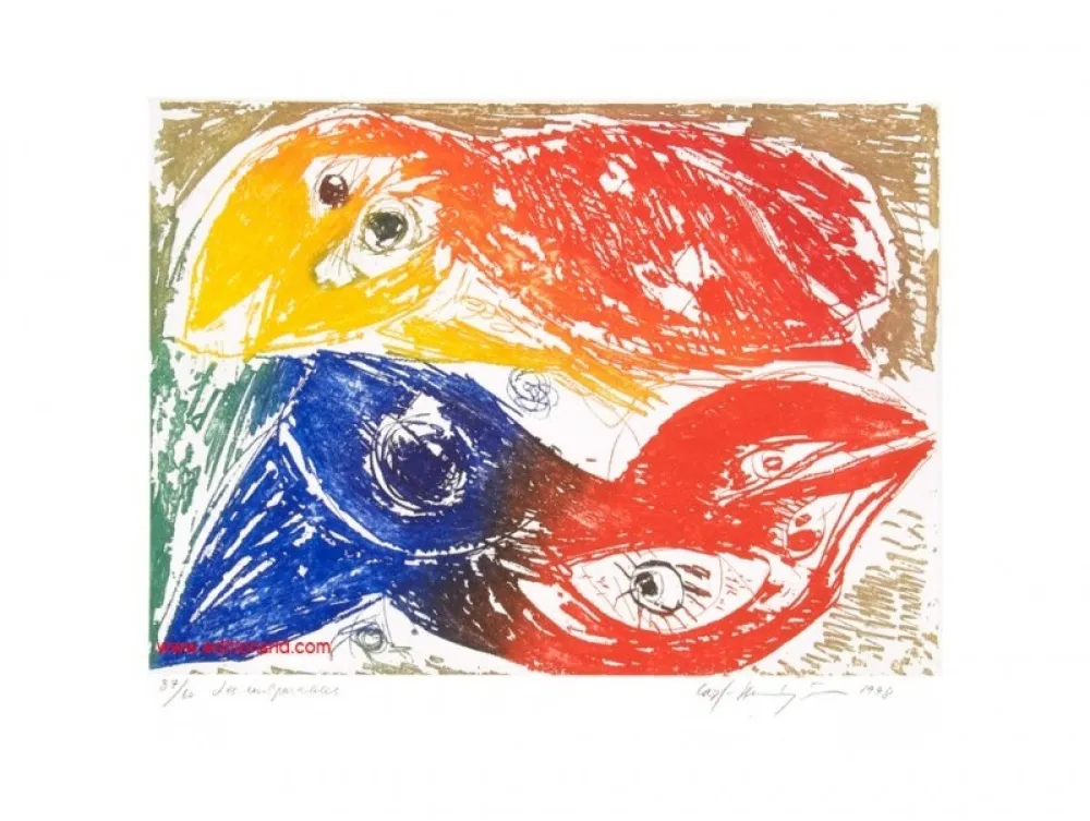 Etching Pedersen - LES INSÉPARABLES