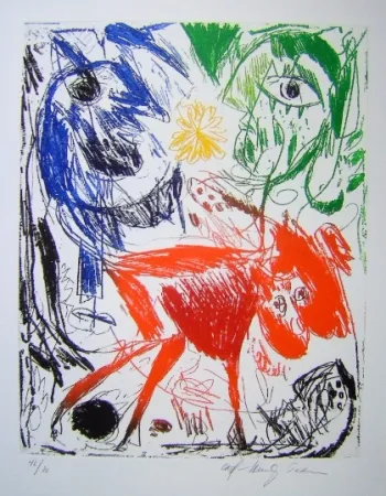 Aquatint Pedersen - L'Ile d'elle III