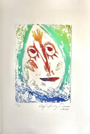 Lithograph Pedersen - Quatre chansons pour un château de Puisaye