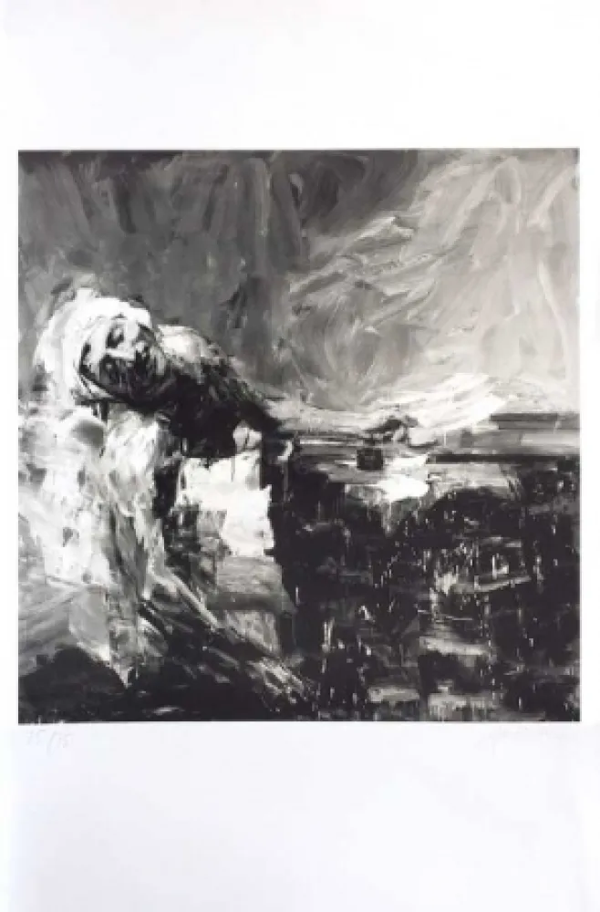 Lithograph Pei-Ming - Marat