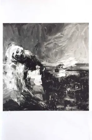 Lithograph Pei-Ming - Marat