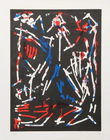 Woodcut Penck - Mul, Bul Dang & Sentimentality