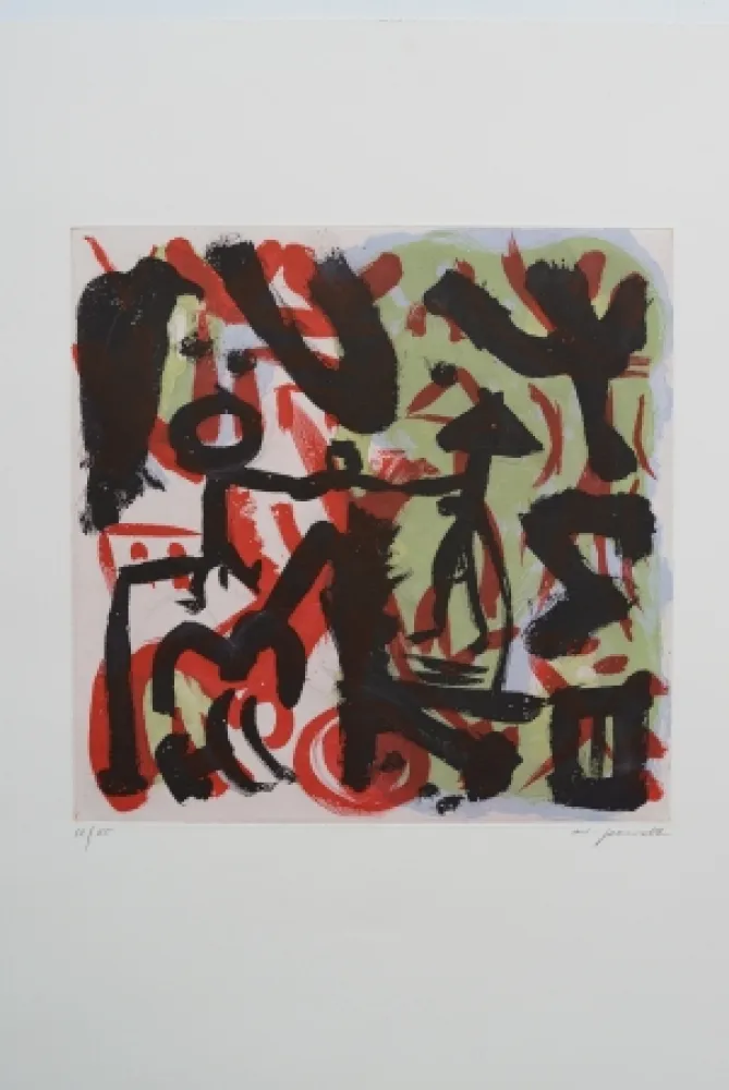 Etching Penck - Quo Vadis GG