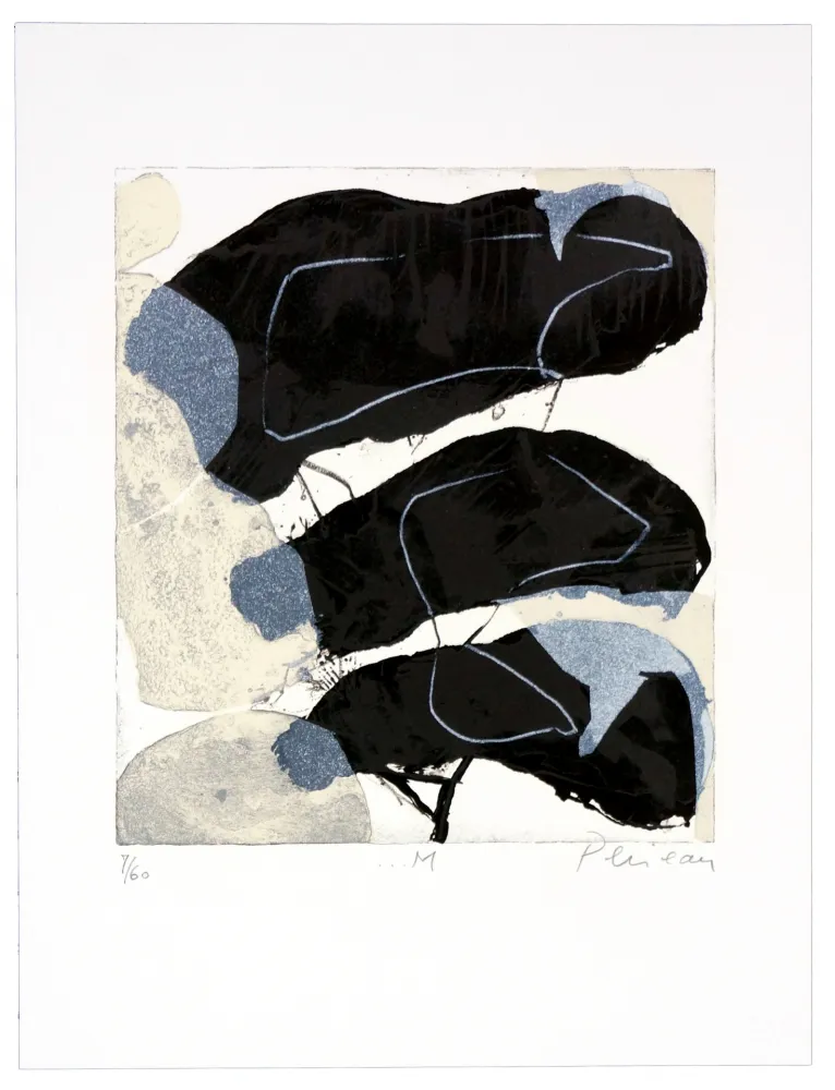 Lithograph Péneau - M
