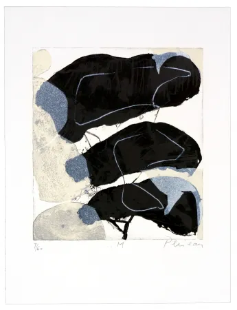 Lithograph Péneau - M