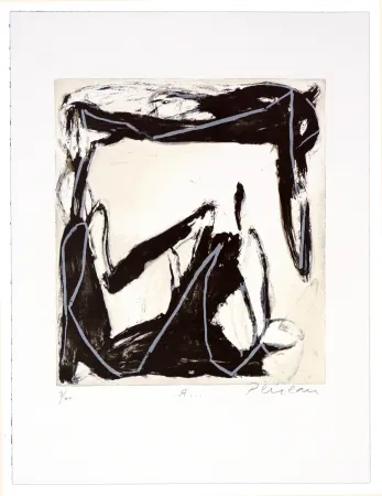 Lithograph Péneau - R