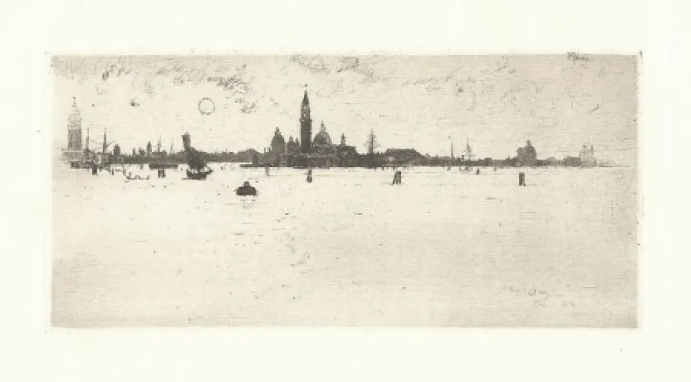 Etching Pennell - Venice from the Sea
