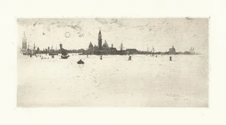 Etching Pennell - Venice from the Sea