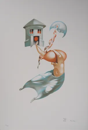 Lithograph Pérahim - L'Alphabet Hébreu : Abondance