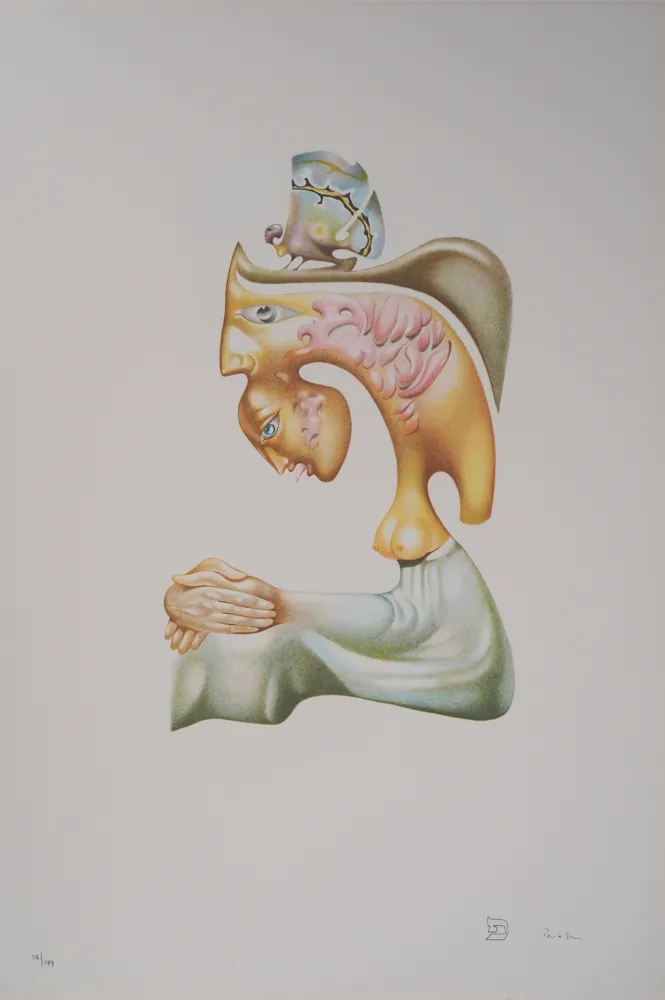 Lithograph Pérahim - L'Alphabet Hébreu : Concorde