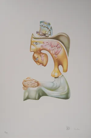 Lithograph Pérahim - L'Alphabet Hébreu : Concorde