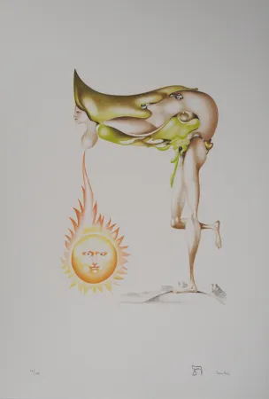 Lithograph Pérahim - L'Alphabet Hébreu : Femme solaire
