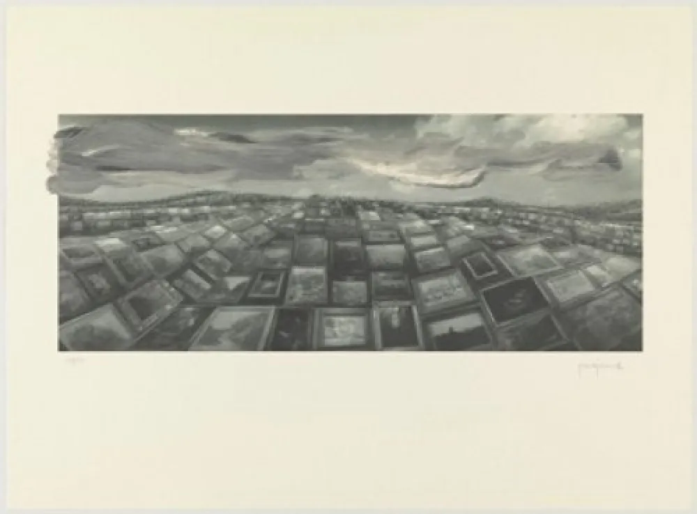 Lithograph Perejaume - A.L.Barcelona 2000