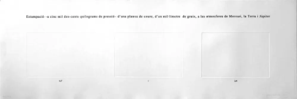 Engraving Perejaume - Atmosferes  