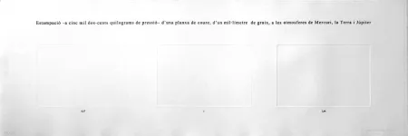 Engraving Perejaume - Atmosferes  