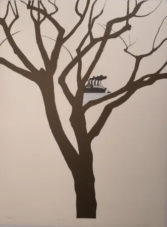 Lithograph Perejaume - Barcelona83