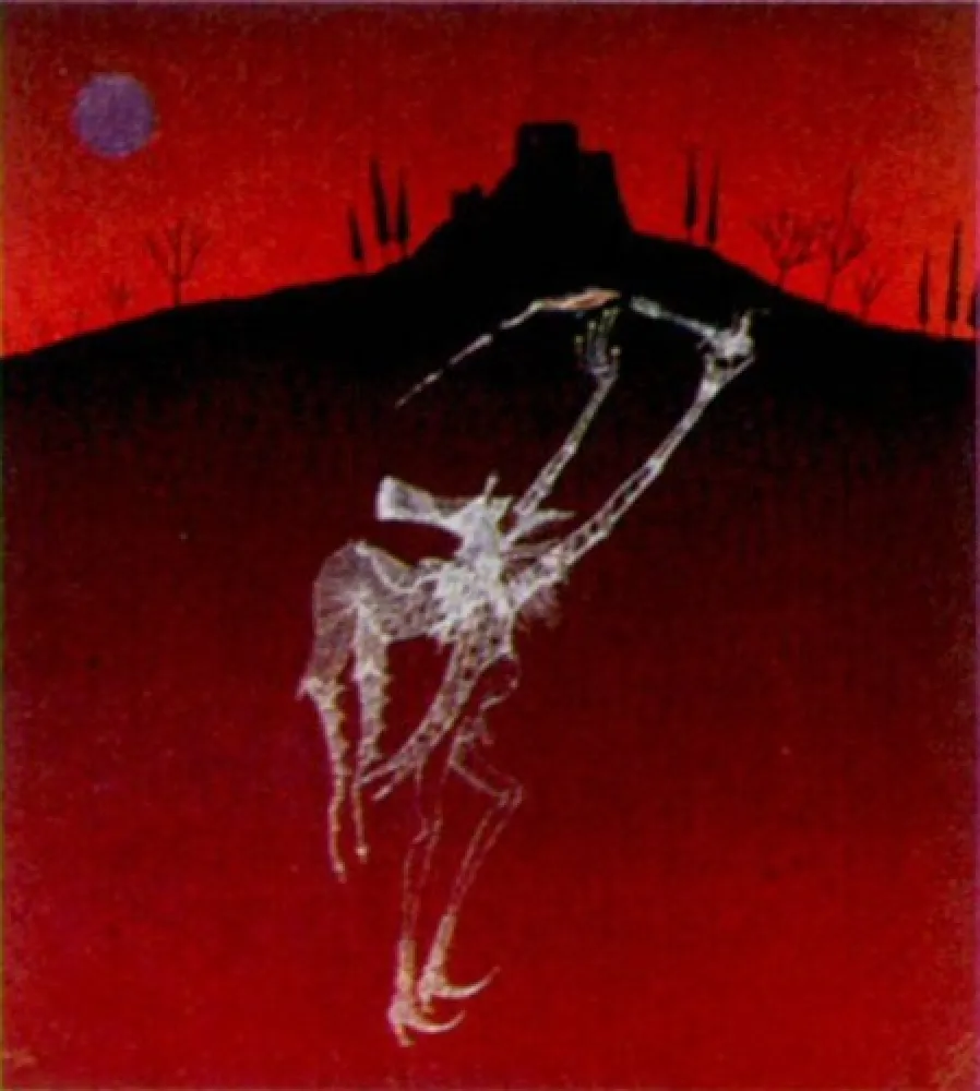 Lithograph Perez  - Catellnou-1