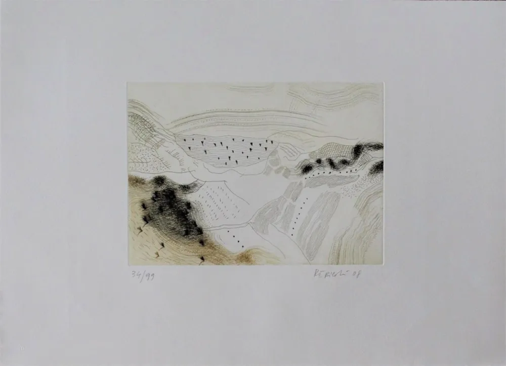 Etching And Aquatint Pericoli - Segni incisi per Marina di Ravenna