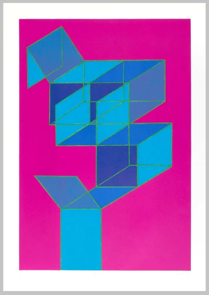 Lithograph Perilli - Composizione