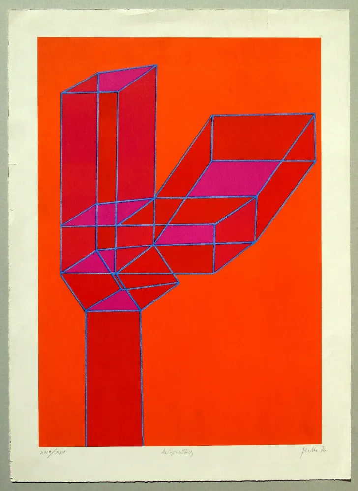 Lithograph Perilli - Composizione