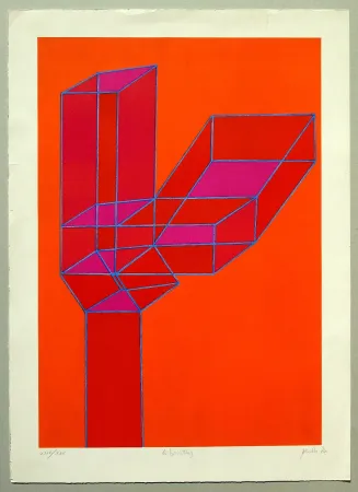 Lithograph Perilli - Composizione