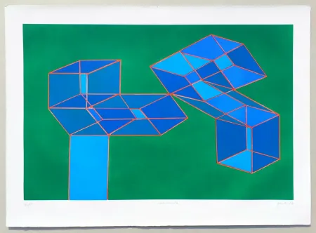 Lithograph Perilli - Composizione