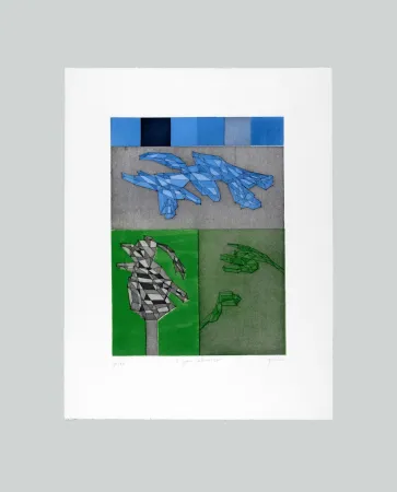 Etching And Aquatint Perilli - Il gran Calmucco