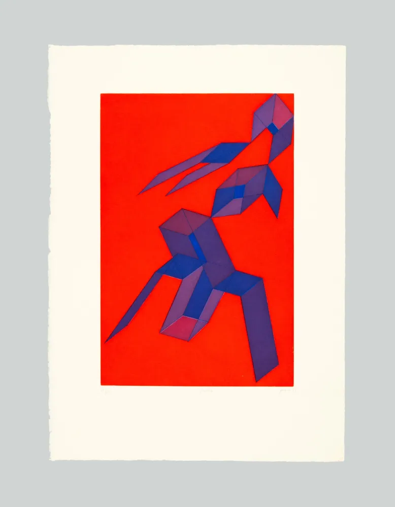 Etching And Aquatint Perilli - Rodra