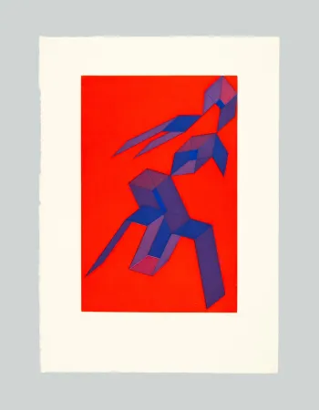 Etching And Aquatint Perilli - Rodra