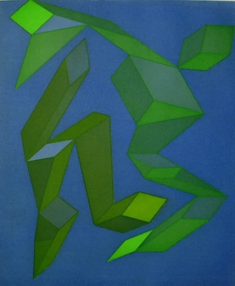 Etching And Aquatint Perilli - Tanzeclabirinthen