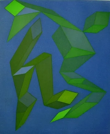 Etching And Aquatint Perilli - Tanzeclabirinthen