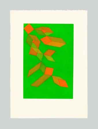 Etching And Aquatint Perilli - Vedra