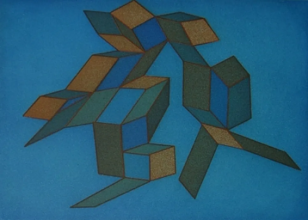 Etching And Aquatint Perilli - Venturiana