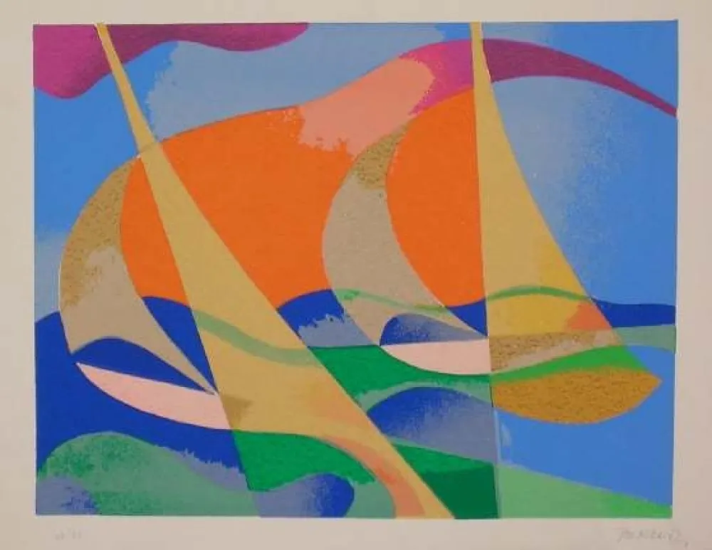 Lithograph Peruzzi - SENZA TITOLO