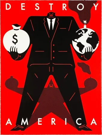 Screenprint Peterson - Destroy America (Red)