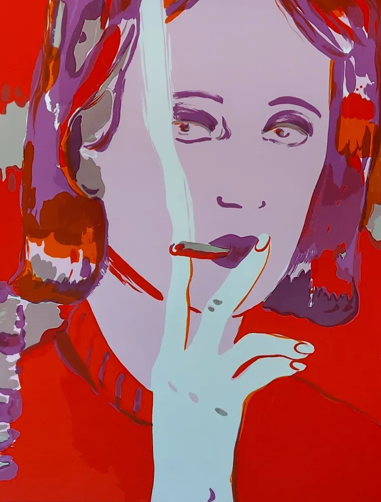 Screenprint Pétrovitch - LA FUMEUSE