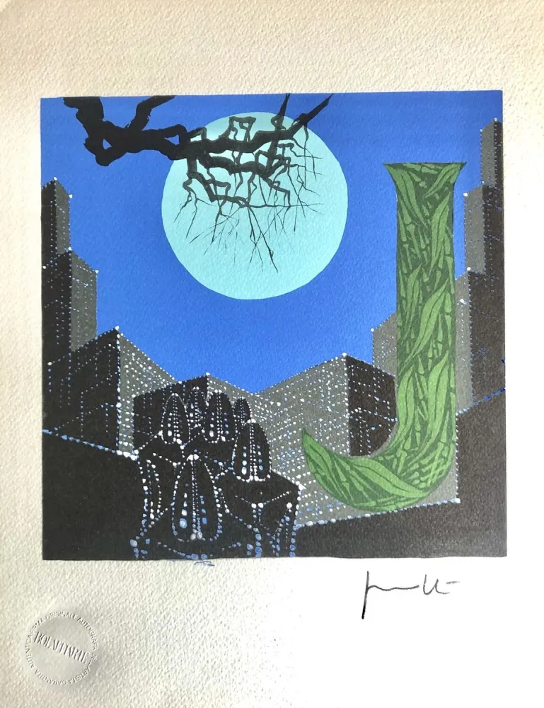 Lithograph Peverelli - Letter 