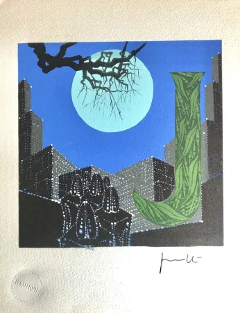 Lithograph Peverelli - Letter 