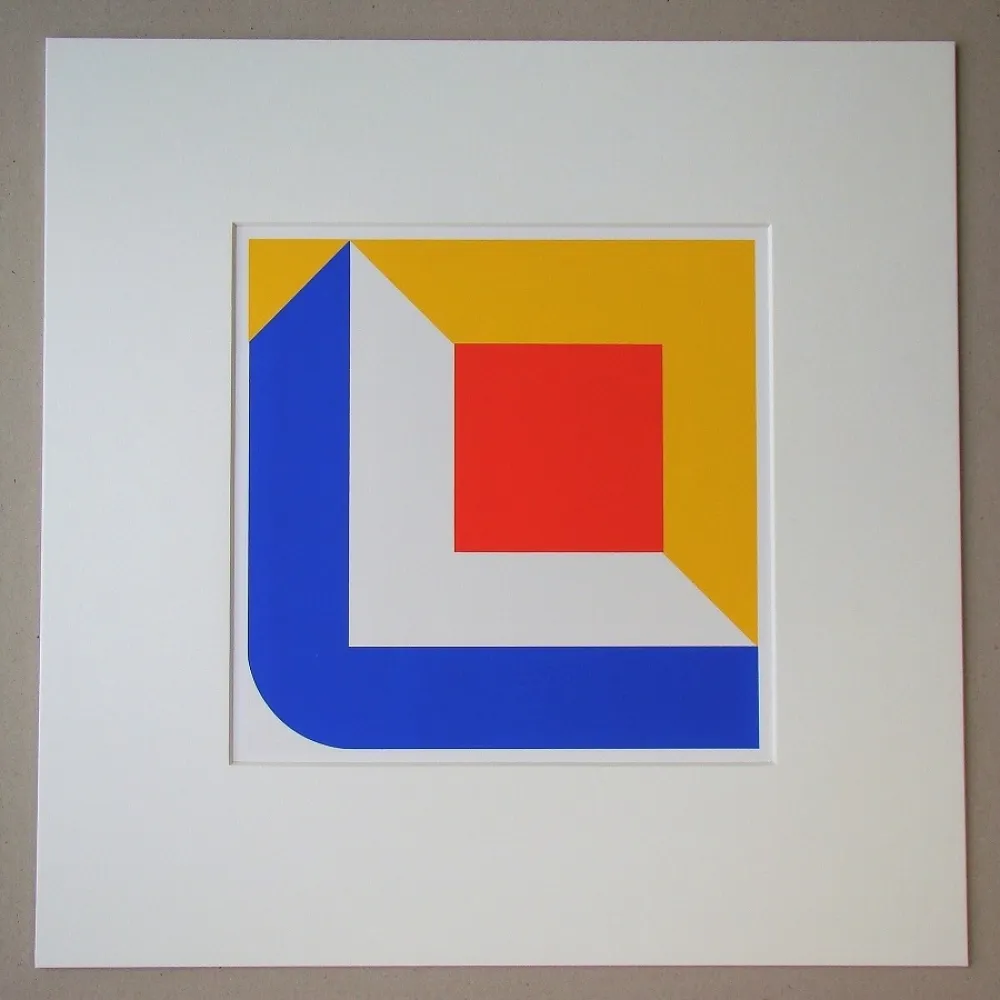 Screenprint Pfahler - Komposition 1968