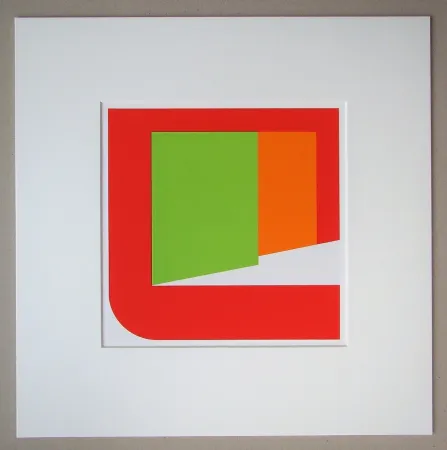 Screenprint Pfahler - Komposition 1969