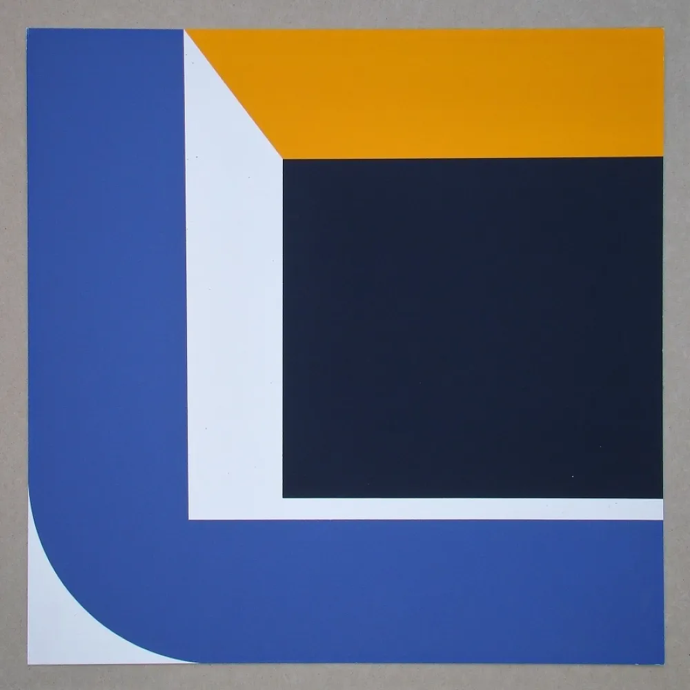 Screenprint Pfahler - Konkrete Komposition