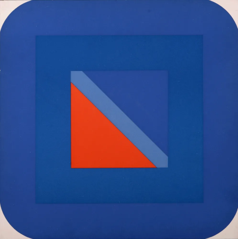 Screenprint Pfahler - Metro Blau, 1967 - Very scarce!