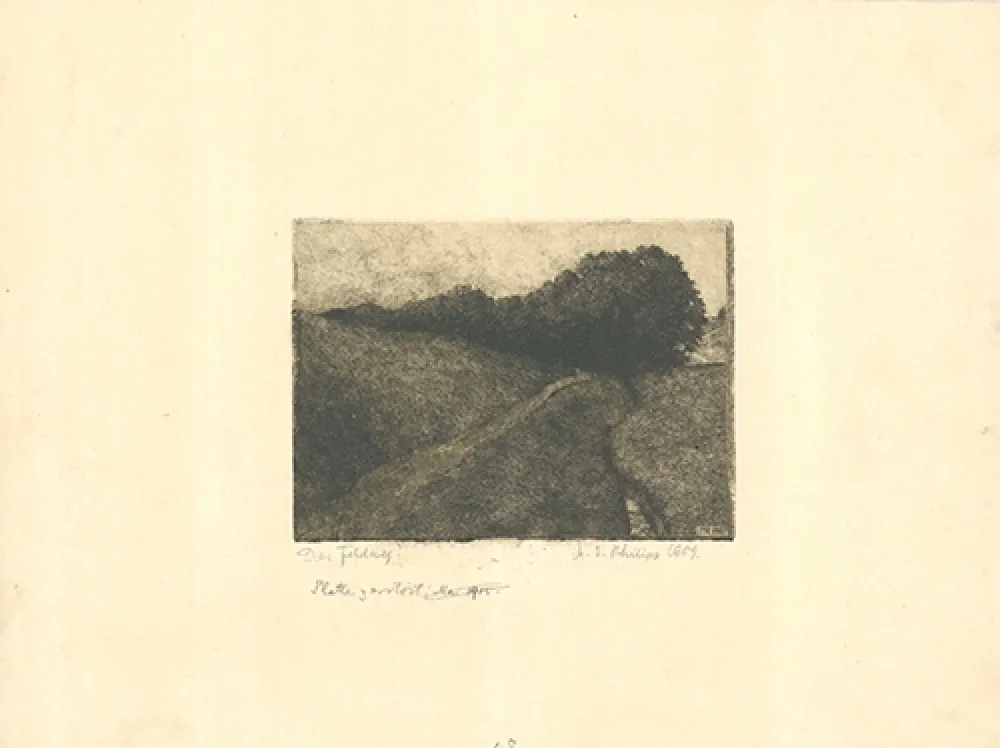Etching Philipp - Der Feldweg