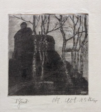 Etching And Aquatint Philipp -  Schönfels (alte Burg)
