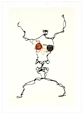 Lithograph Phillipe - Demi-dieu