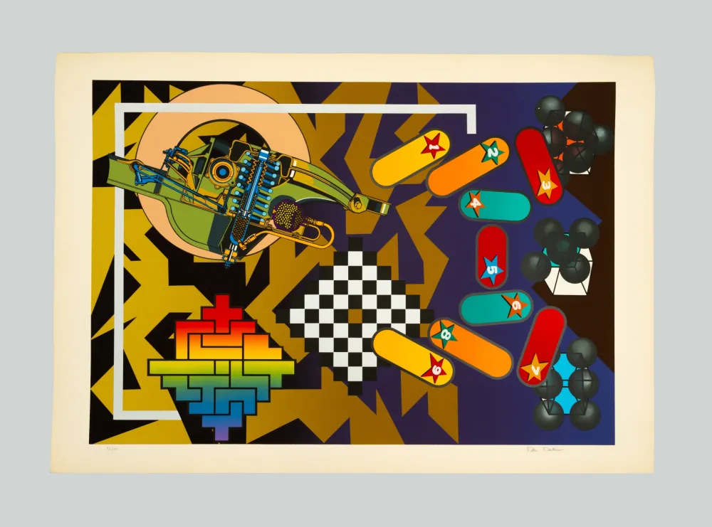 Screenprint Phillips - Composition n.6