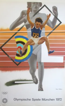 Lithograph Phillips - OL 1972 - original colourlitograph