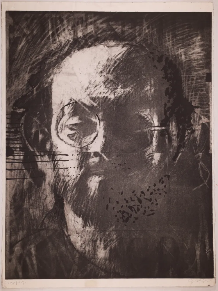 Lithograph Phillips - Salman Rushdie